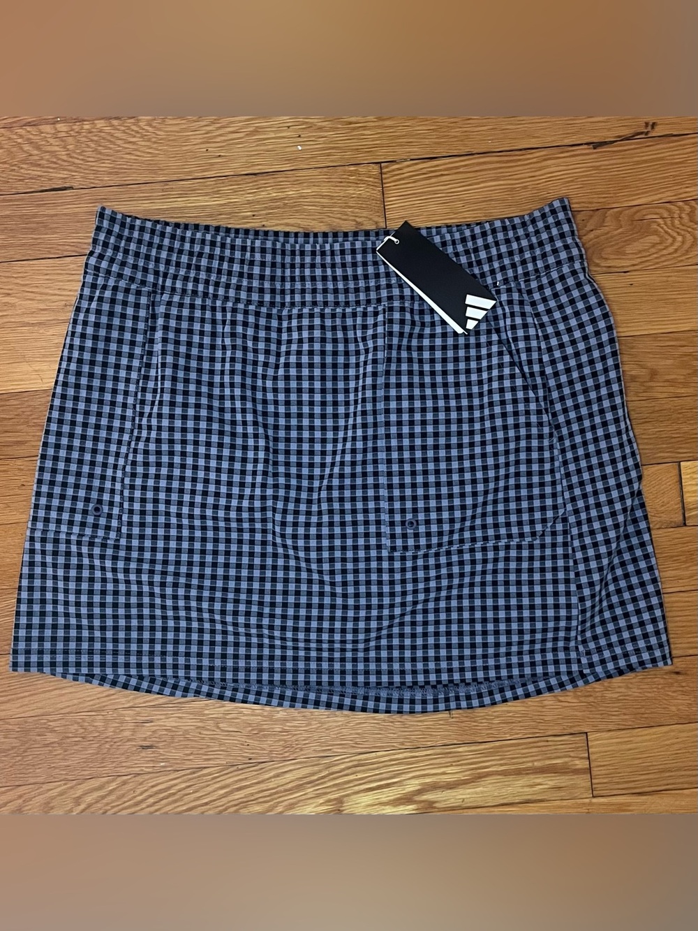 Adidas Ultimate365 Golf Gingham Skort Violet Casual Culotte Women's XS New NWT